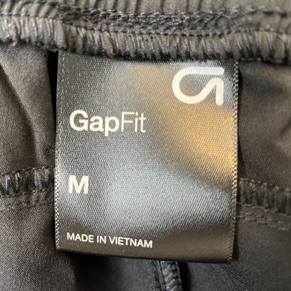 GapFit Mens Athletic Pants Medium Black Sweatpants Drawstring Activewear Casual - Picture 3 of 14